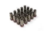 Muteki Lug Nut Set | SR45-S | 12x1.25 20PC | Titanium w/ Red Washer | 32945T